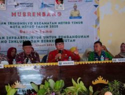 Walikota Metro Tekankan Pembangunan Berbasis SDM Berkualitas di Musrenbang Iringmulyo